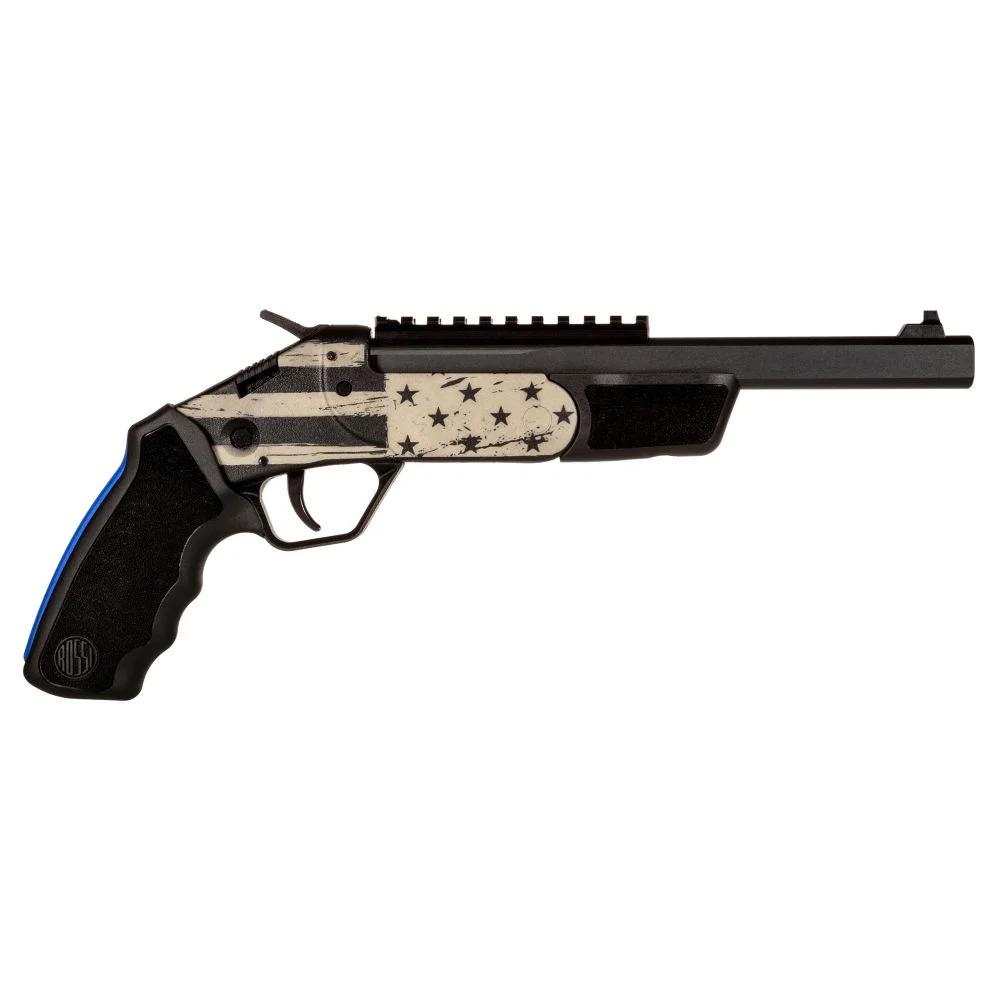 Rossi Brawler US Flag Handgun 45 Colt/410 ga 1rd Capacity 9″ Barrel Black Finish